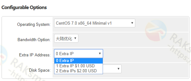 raksmart大陆优化vps增加IP
