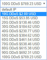 raksmart DDoS防御能力升级费用