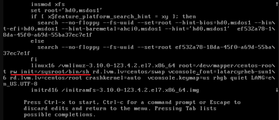 centos 7系统将ro行更改为rw
