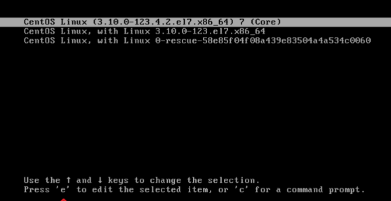 centos 7系统内核编辑选项