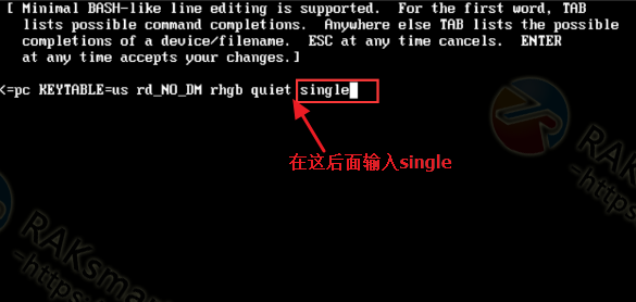 centos 6系统进入单个启动项