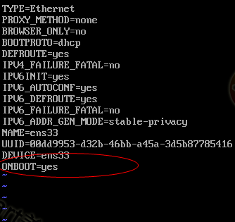 centos7更改网卡配置