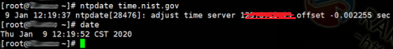 Linux系统时间同步设置代码
