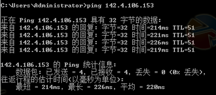 raksmart站群服务器ping值测试