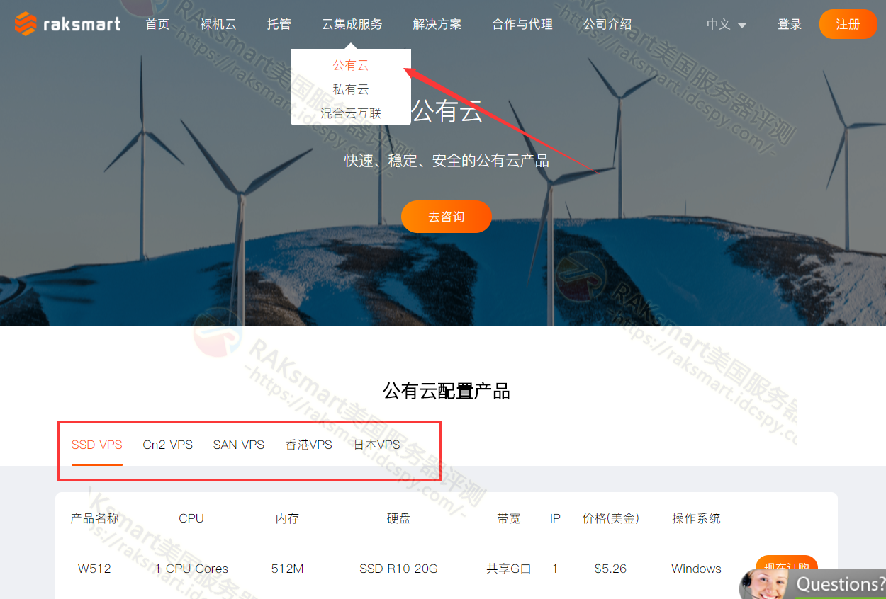 RAKsmart VPS服务改名为云集成服务
