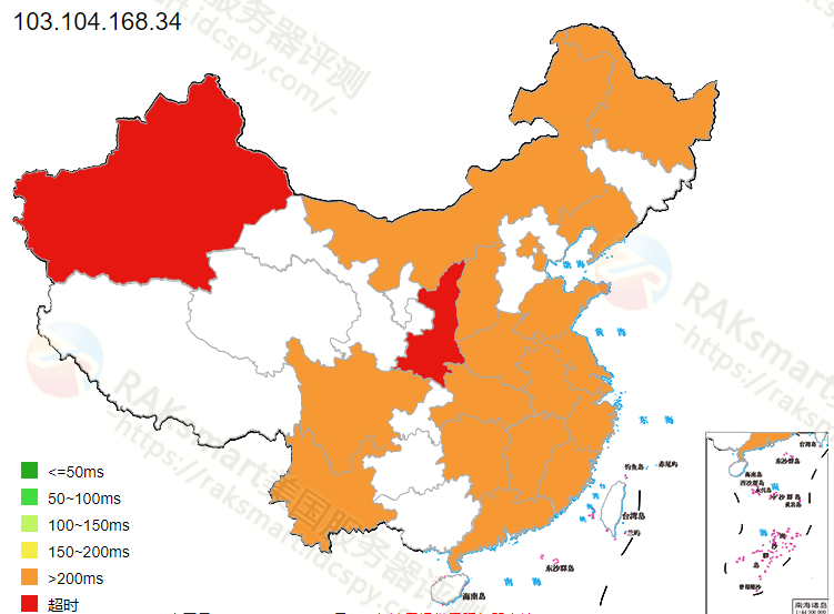 国内ping速度测试