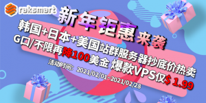 2月RAKsmart优惠活动