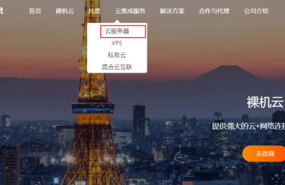 RAKsmart官网云服务器页面