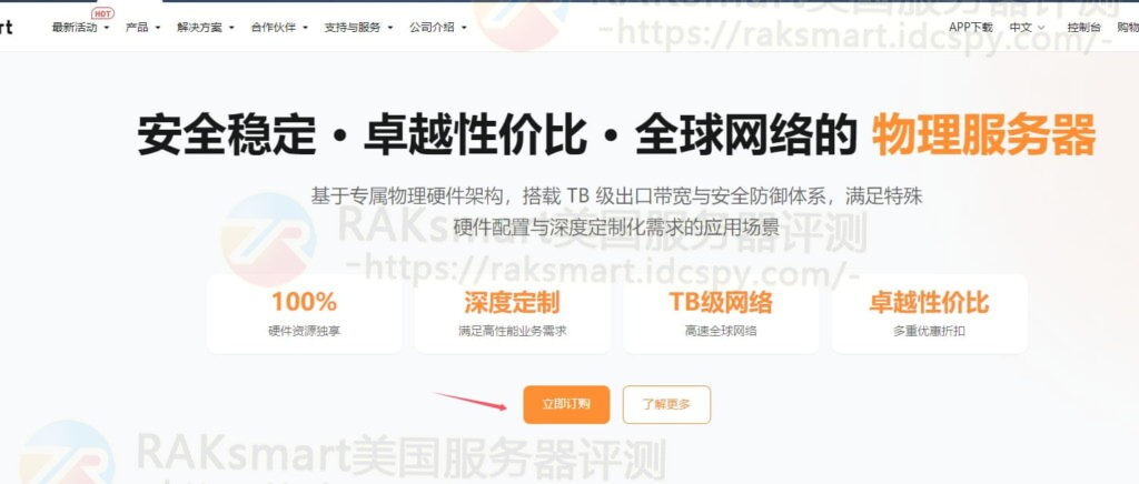 选购RAKsmart服务器