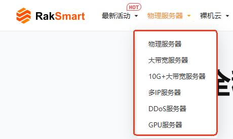 RAKsmart物理服务器