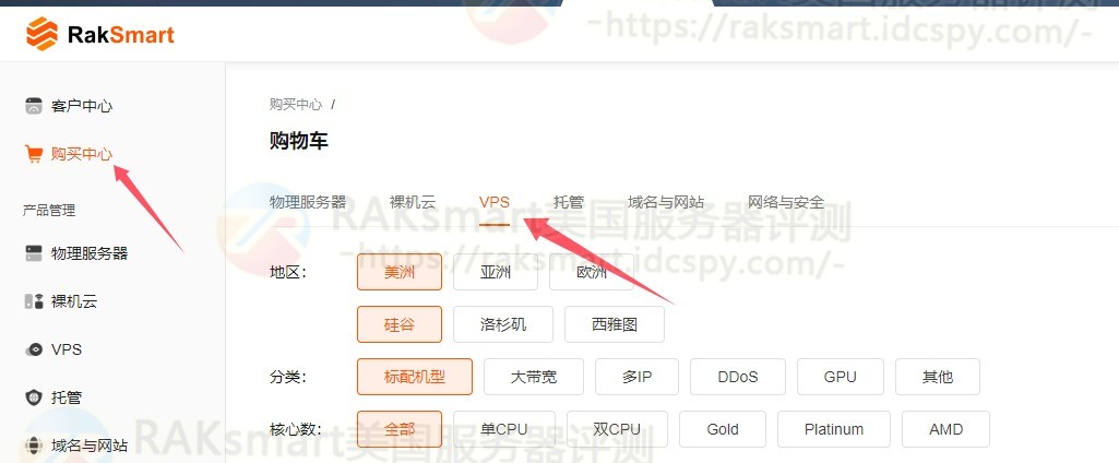 购买RAKsmart美国VPS